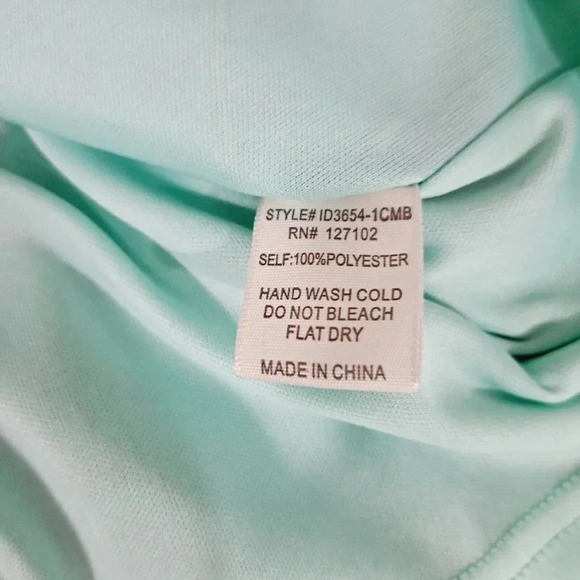 Hello Miss Womens Dress One Shoulder Bell Sleeve Mini Green Paisley Sz Small - Picture 11 of 14